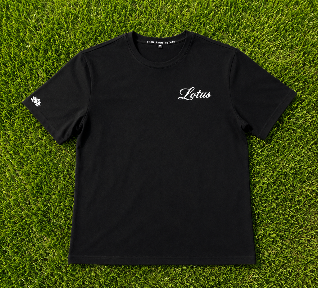 Black and White Lotus tee (preorder)