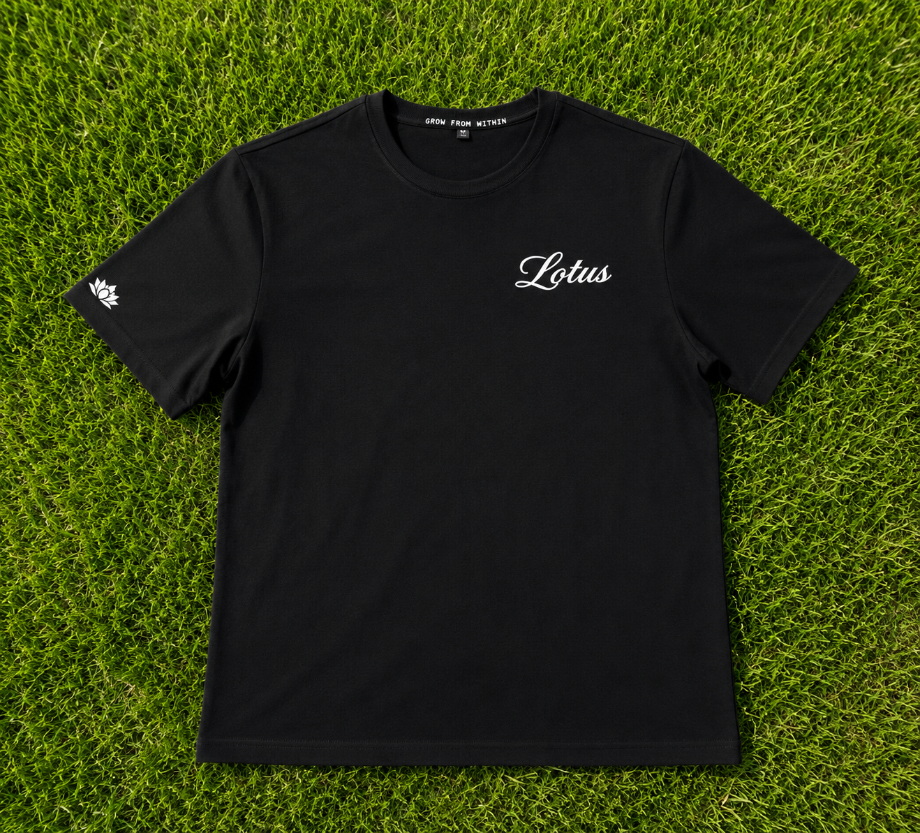 Black and White Lotus tee (preorder)