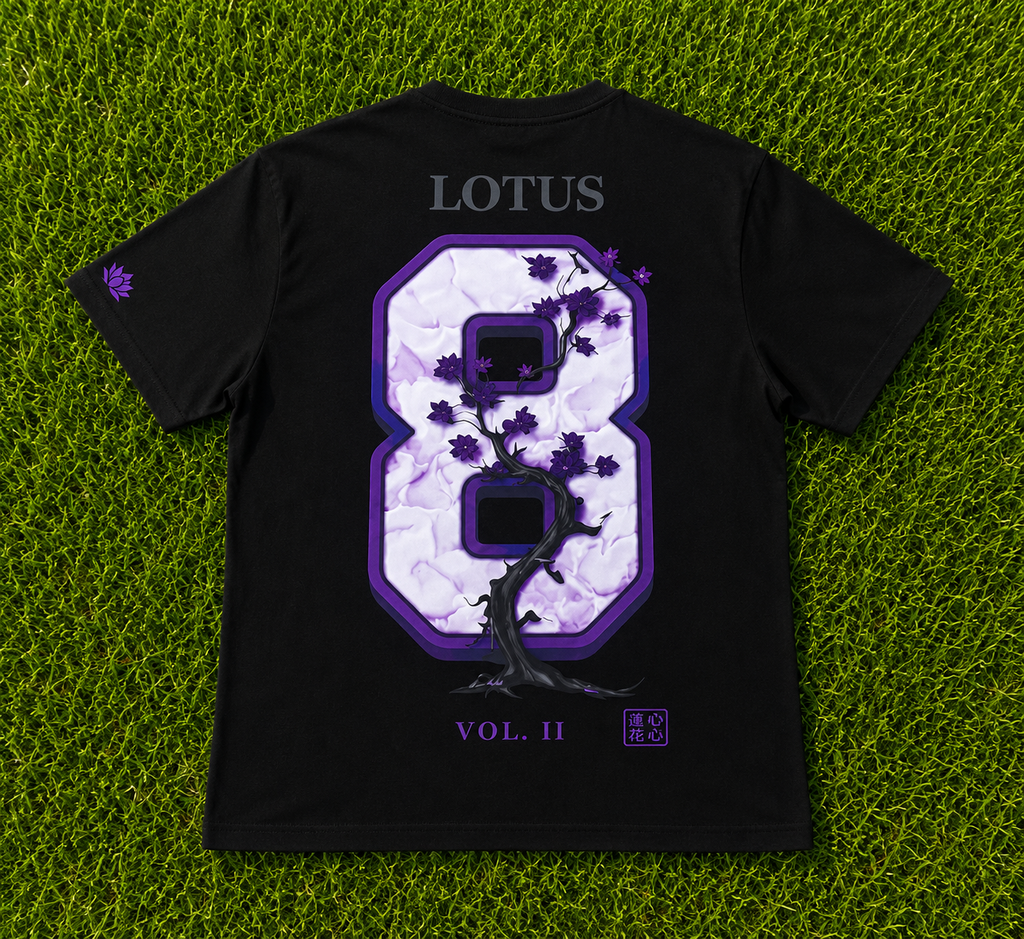 Black "OCHO Edition Lotus tee
